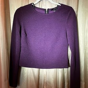 Forever 21 Purple Ribbed Blouse